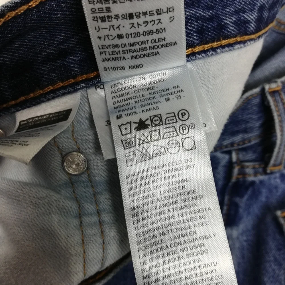 Levi's Mens Jeans 505 Straight Leg Blue Denim Medium Wash Regular Fit 35x32
